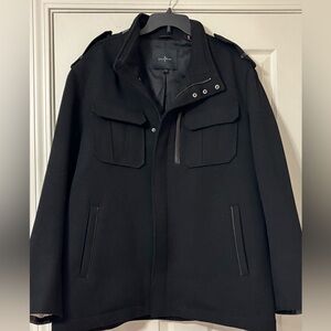 Cole Haan Black Military Field Jacket